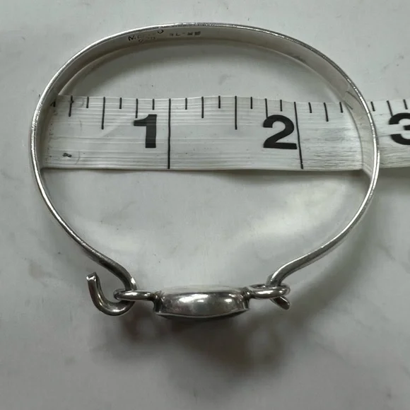 Vintage TAXCO Sterling Silver Bracelet - Picture 7 of 10